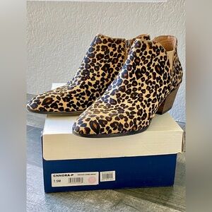 Caslon Leopard Haircalf Booties size 7.5